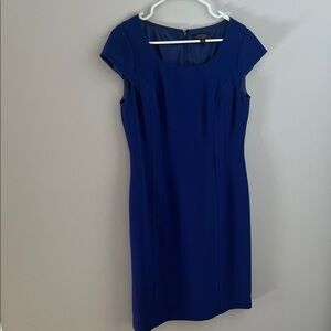 Tahari Royal Blue Cap Sleeve Mini Dress